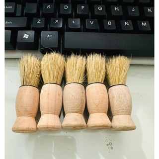 Sét Chổi Quét Bọt Cạo Râu Cán Gỗ(  5 cái )