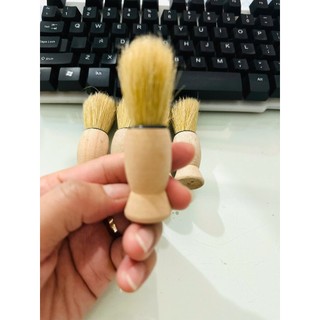 Sét Chổi Quét Bọt Cạo Râu Cán Gỗ(  5 cái )