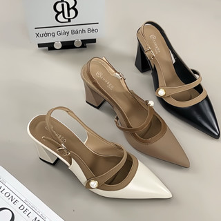  Giày Cao Gót Nữ Mũi nhọn cao 5p và 7P Giày Bánh Bèo mũi nhọn sang chảnh  kiêu s - size 35 - size 40 mã GiayMaryJanenhon 