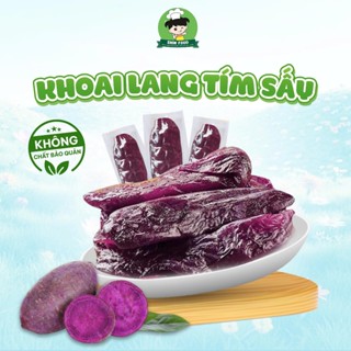 ✅[HÀNG LOẠI 1] Khoai Lang Tím Đà Lạt Sấy Dẻo Không Đường, Khoai Tím Đóng Gói Riêng Từng Củ Siêu Ngon Siêu Dinh Dưỡng
