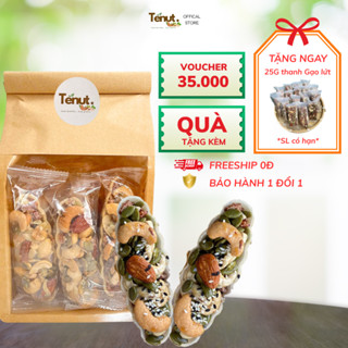 Bánh thuyền hạt dinh dưỡng mix gạo lứt TENUT healthy snacks ăn chay ăn vặt lành mạnh Không đường