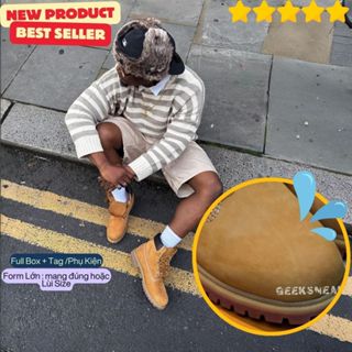 [GeekSneaker] Giày Sneaker Bảo hộ Da Nubuck - Boots 6 Inch Tăng chiều cao