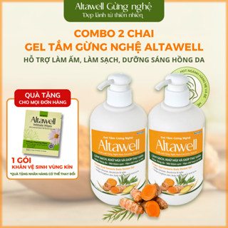   2 Hộp  Gel Tắm Gừng Nghệ Altawell 300ml Cho Mẹ Bầu & Sau Sinh Hỗ Trợ Làm Sạch & Khử Mùi Ngừa Mụn Sáng Da 