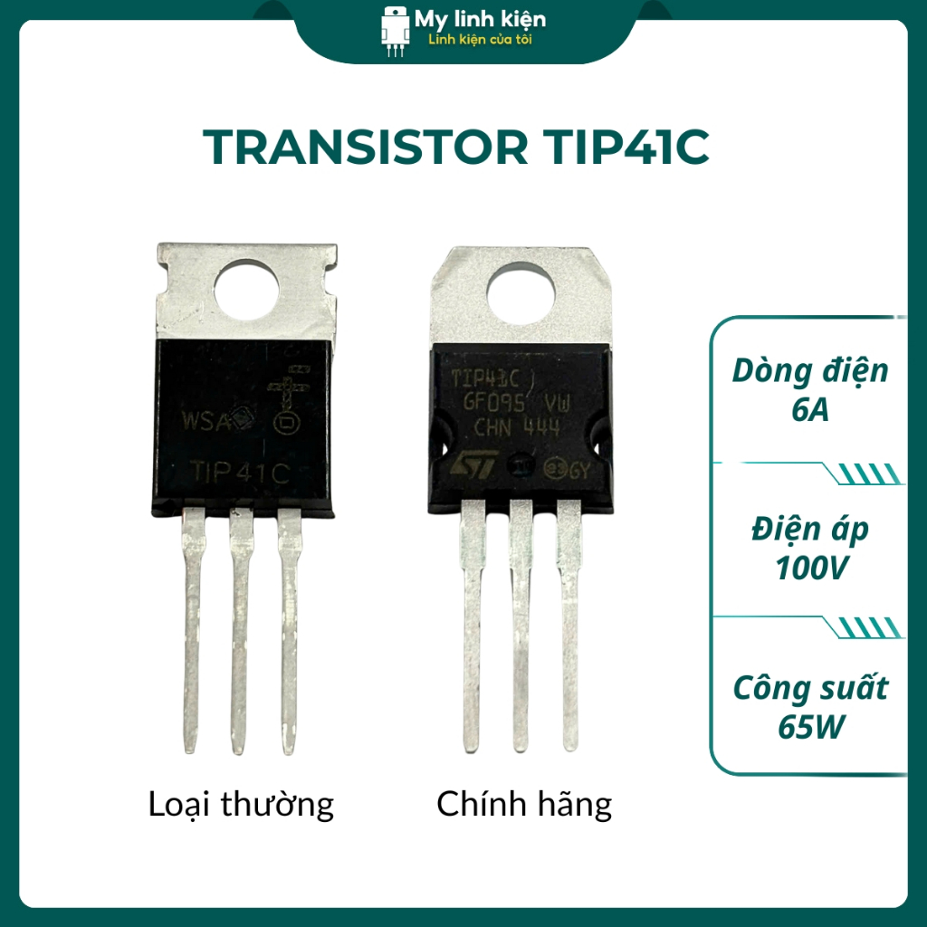 Transistor TIP41C npn 6a 100v chất lượng tốt
