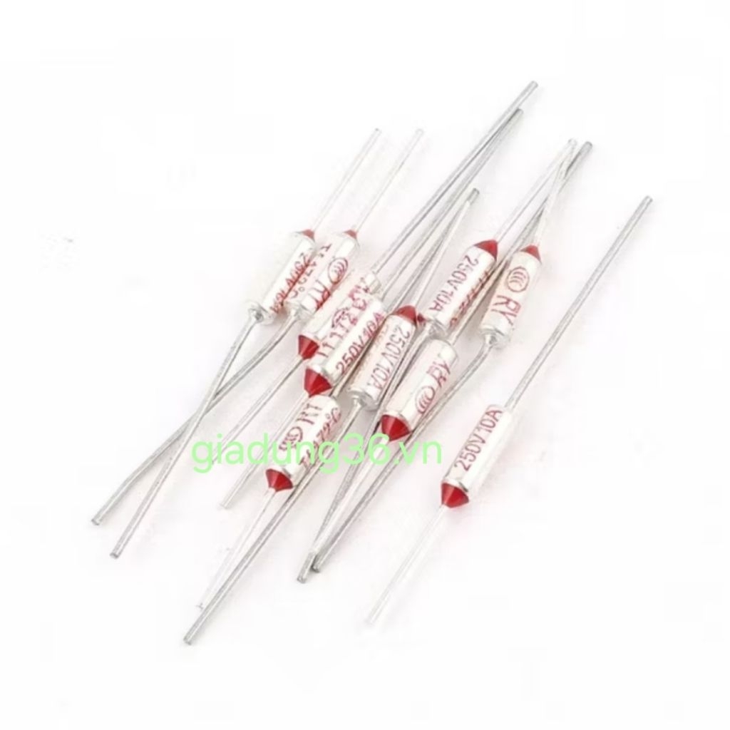 10 cái cầu chì nhiệt , cầu chì nồi cơm 185° - 10A