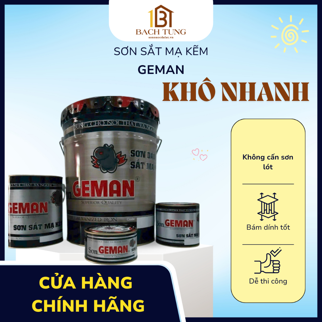 Sơn sắt mạ kẽm, sơn kim loại Geman