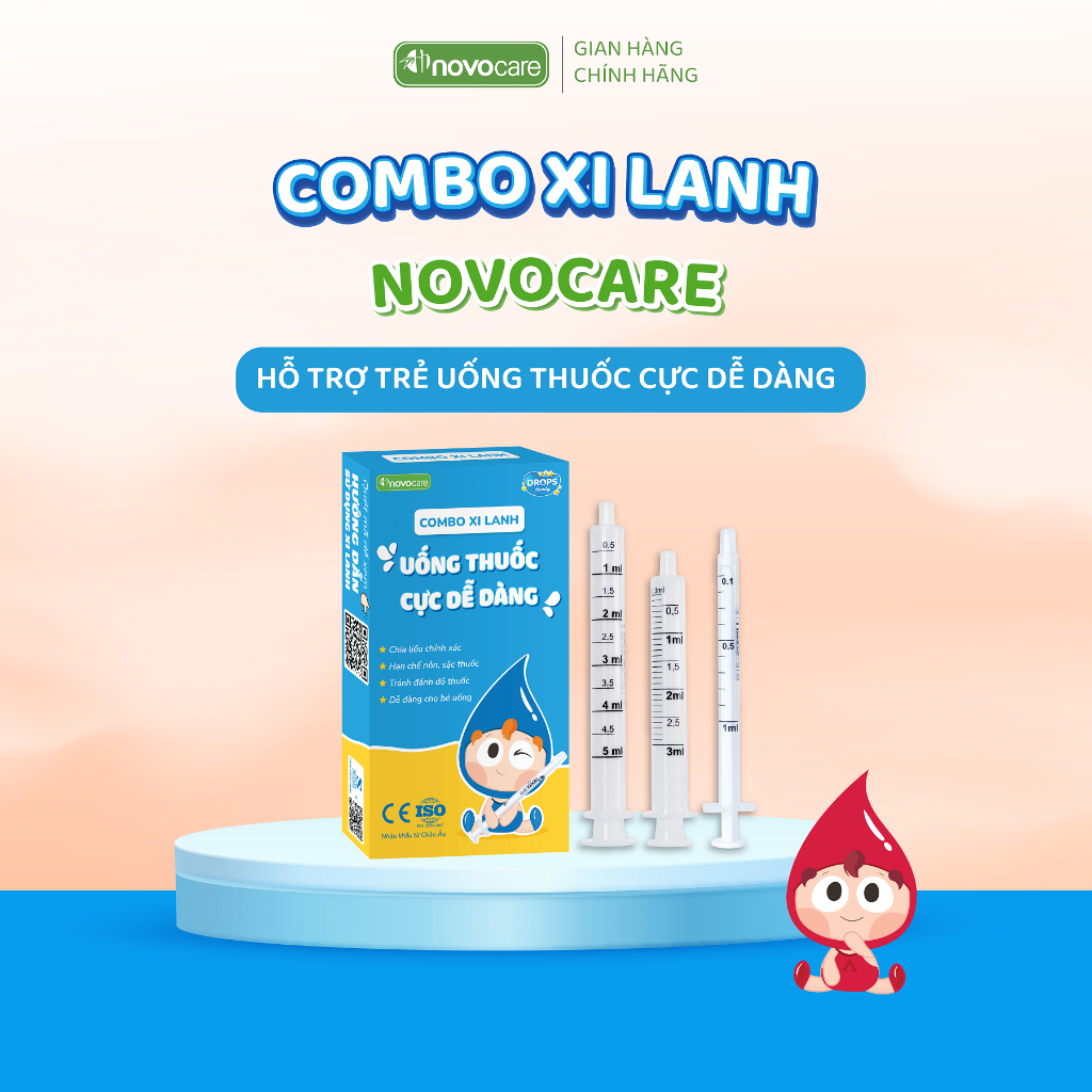 Combo xilanh Novocare - Hộp 3 chiếc 1ml, 3ml, 5ml