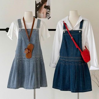  Yếm jean nữ xếp ly cá tính Yếm Váy Jean che khuyết điểm V2 KoKo Y6 