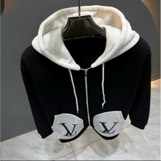 Áo Khoác Hoodie Phối Túi In Lệ Vi Siêu Chất. Áo Hoodie Nam Nữ Túi In Eo Vì Phối Mũ 2 Lớp Chất Vải Nỉ Tàu.