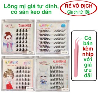  Lông mi giả Thần Tiên Tỷ Tỷ loại tự dính có sẵn keo dán tái sử dụng nhiều lần  dụng cụ nối mi  