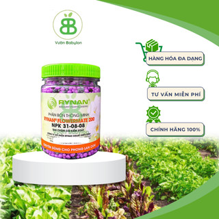 Phân bón tan chậm Rynan 200, phân NPK 31-08-08 tan chậm chuyên dùng cho hoa lan và hoa kiểng Vuonbabylon  - Hủ 150gram
