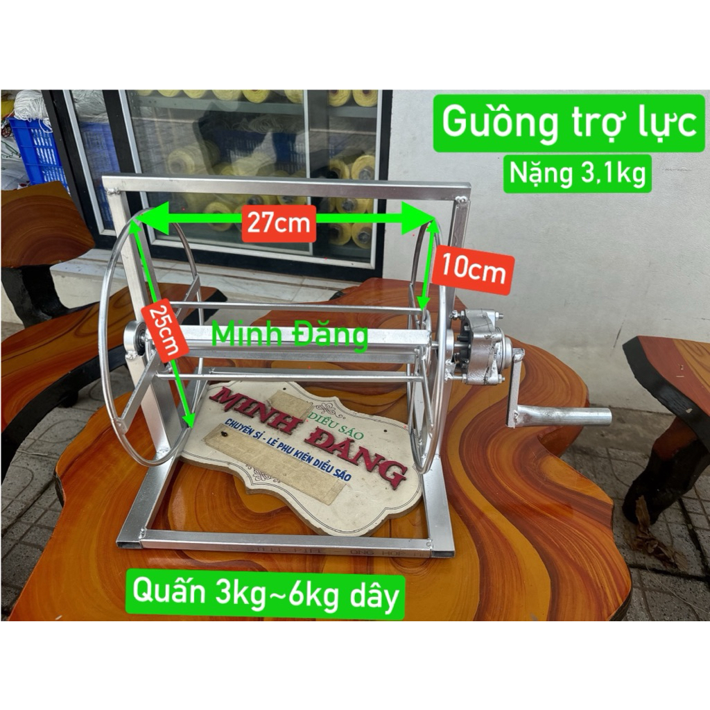 guồng quấn thu dây diều siêu nhanh - guồng trợ lực , guồng tay inox các mẫu