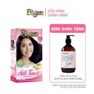 [MALL] Thuốc Nhuộm Tóc Phủ Bạc Thảo Dược, Dưỡng Tóc Mềm Mượt Bigen Silk Touch Cream Color 135ml