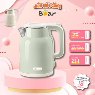 Ấm đun siêu tốc 1.5L BEAR ZDH-H15L6, Inox304, Công suất 1500W, Nấu nước sôi,Tự động ngắt BH 18 Tháng