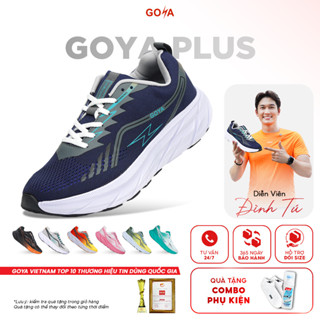 Giày thể thao chạy bộ nam nữ Goya Plus năm 2025 full màu XĐ - Êm ái, thoáng khí, hạn chế trơn trượt