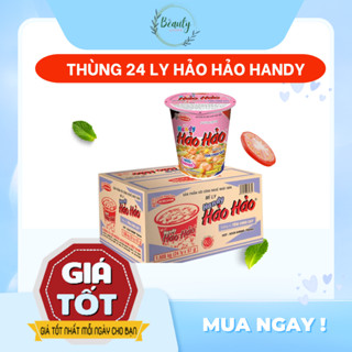 [GIÁ TỐT] Thùng 24 ly mì Handy HẢO HẢO Tôm Chua Cay 67g siêu ngon