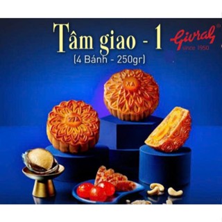  Combo Bánh Trung Thu Givral Tâm Giao 1  4 Bánh – 250g  | Chính Hãng | Hộp Quà Biếu Sang Trọng 