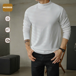  Mozees Áo Giữ Nhiệt Nam Cổ Cao Vải Derong Cao Cấp Mềm Mịn Giữ Ấm Mùa Thu Đông 