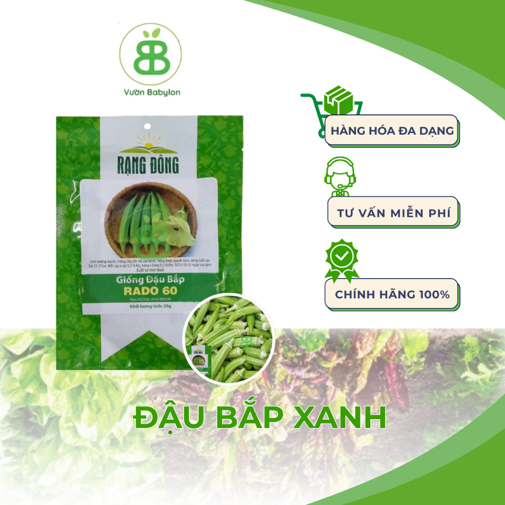Hạt Giống Đậu Bắp Xanh 20Gr