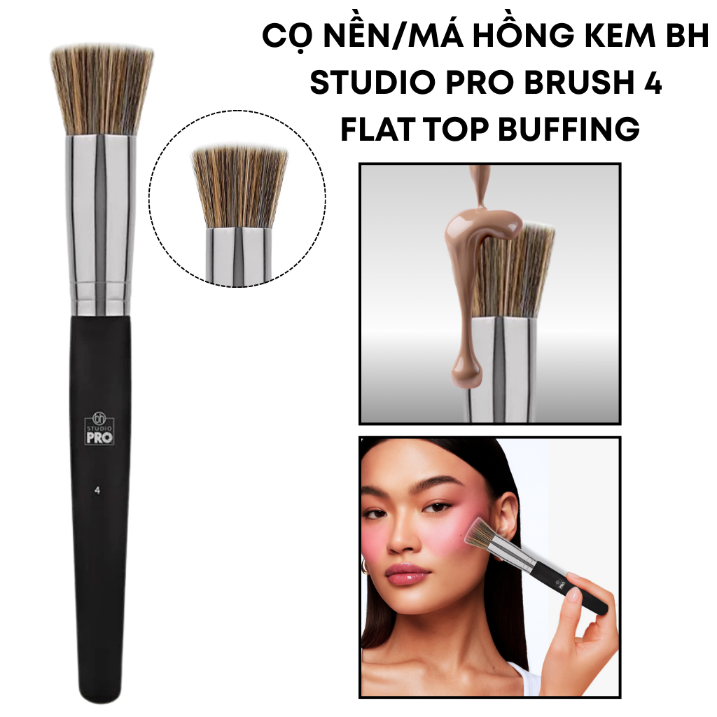 Cọ Má Hồng Ducare Đa Năng Lông Sợi Tổng Hợp Cao Cấp DG00492