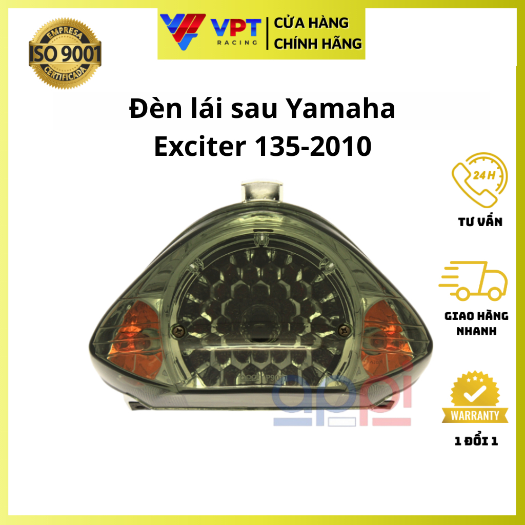 Đèn hậu EX135, 4 số, 2010 | Đèn lái sau LC135-2010 kèm bóng chính hãng Malaysia 1S8