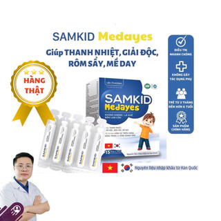 Samkid Medayes - Thanh nhiêt, giải độc, rôm sẩy, mề đay 15 ống x 10ml