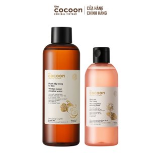   MUA 2 GIẢM 43%  Combo Nước cân bằng sen Hậu Giang  toner  310ml & Nước tẩy trang bí đao 500ml Cocoon 