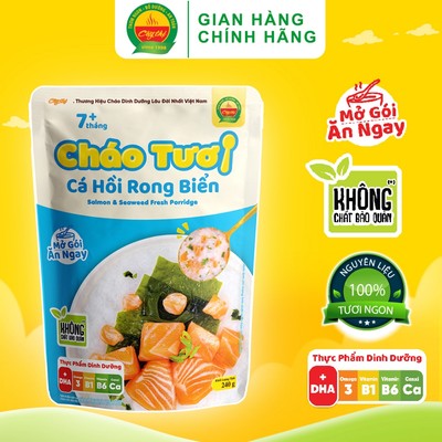 Cháo Tươi Cá Hồi Rong Biển Cây Thị 240g