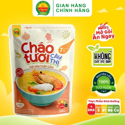 Cháo Tươi Hải Sản Thập Cẩm Cây Thị 240G Mở Gói Ăn Ngay