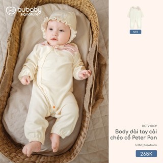 Bubaby Body Dài Tay Cài Chéo Cổ Peter Pan Cho Bé Gái BCT2108PP