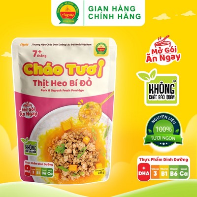 Cháo Tươi Cây Thị Thịt Heo Bí Đỏ 240g