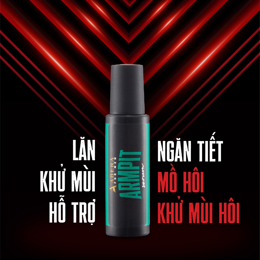 Serum Lăn Nách Abera Men 15ML - Khử Mùi Hôi Nách, Giảm Thâm Nách, Ngăn Tiết Mồ Hôi 72H