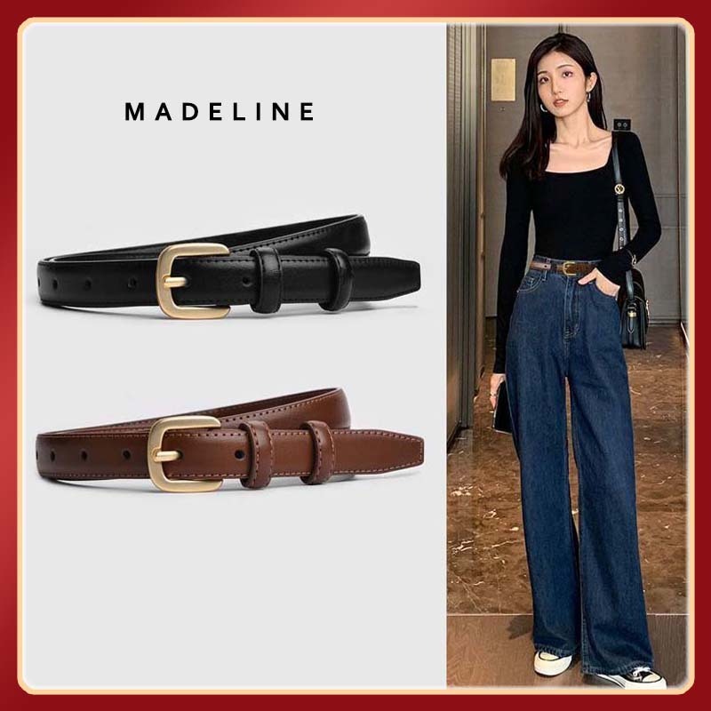 Thắt lưng nữ DN27 khóa chữ nhật dây bản 1.8cm dây nịt nữ thời tra cá tính kiểu mới