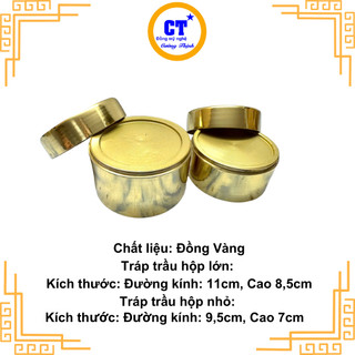 Bộ Tráp trầu Long Phụng bằng đồng