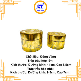 Bộ Tráp trầu Long Phụng bằng đồng
