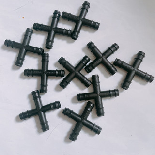 50 CÁI CHỮ THẬP 10 LY NỐI ỐNG LDPE 10x12mm (MÀU ĐEN)