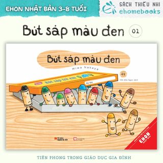 Sách ehon nhật bản - bút sáp màu đen tập 1