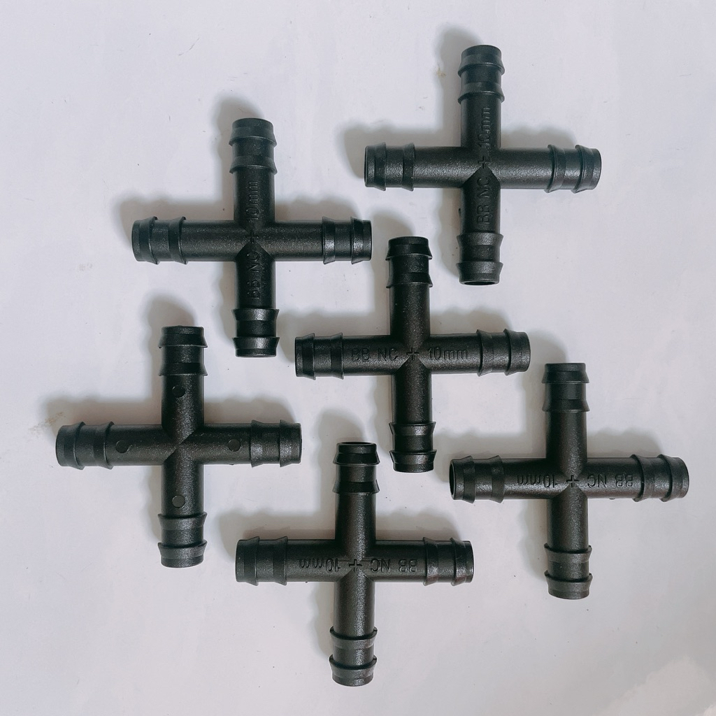 50 CÁI CHỮ THẬP 10 LY NỐI ỐNG LDPE 10x12mm (MÀU ĐEN)