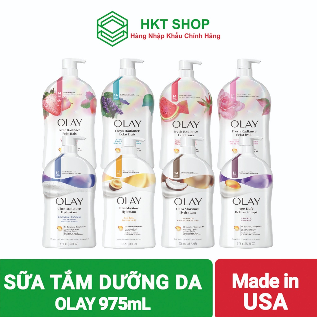 [USA] Sữa tắm dưỡng da Olay Mỹ chai có vòi - HKT Shop