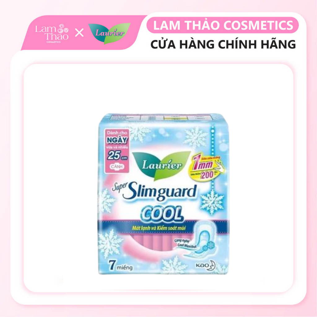 Băng Vệ Sinh Siêu Mỏng Mát Lạnh Laurier Super Slimguard Cool