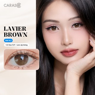 Kính áp tròng khoá ẩm 12H 1 Tháng CARASE, Lens cận màu nâu/ xám LAVIER BROWN/ CHOCO/ GRAY (1 bên mắt)