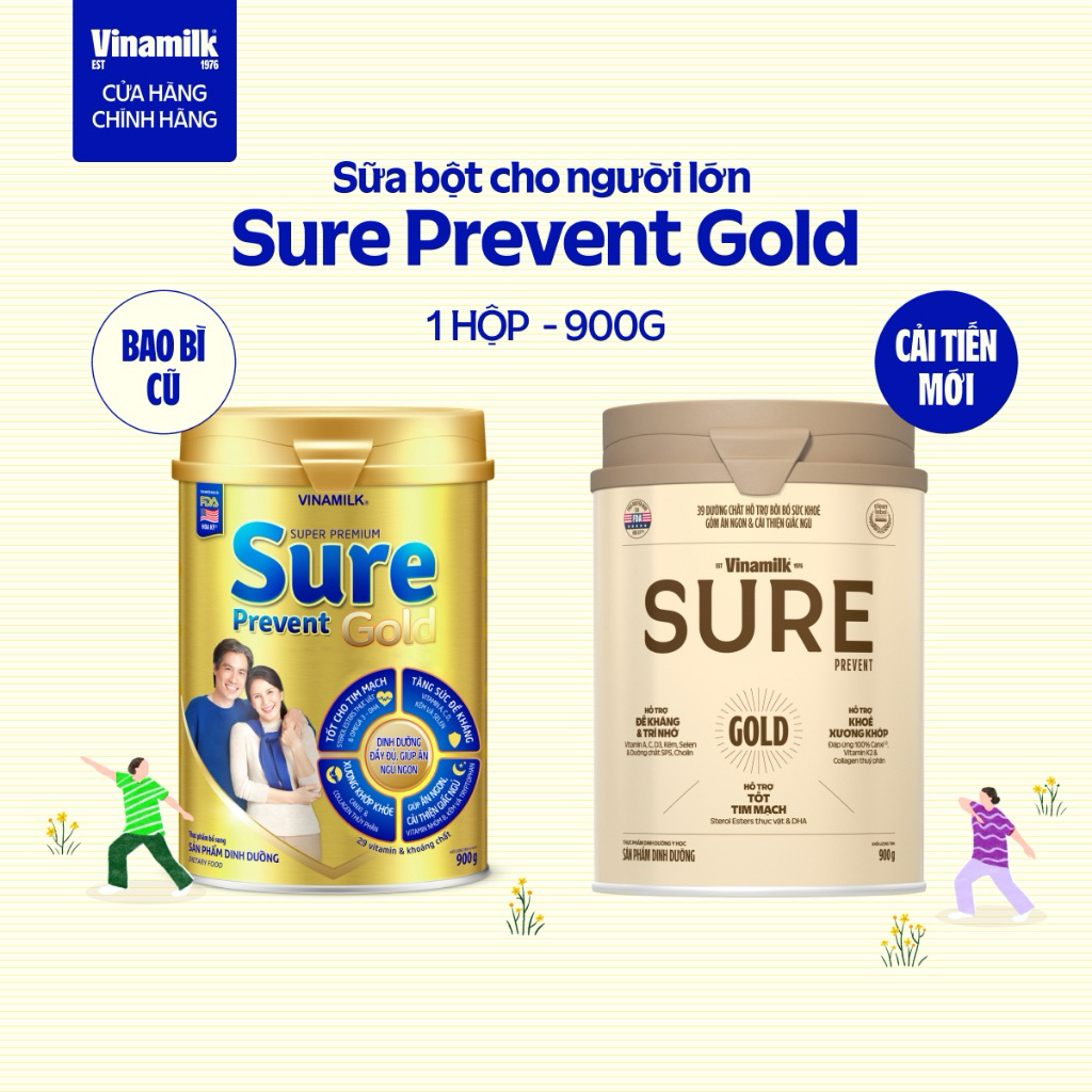 Sữa Bột Vinamilk Sure Prevent Gold 900gr