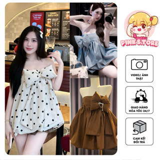  SET ÁO BI QUÂY "NƠ TO" PHỐI CHÂN VÁY XINH by PINKS.tore 