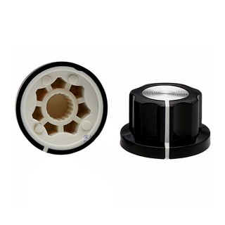 Núm Vỏ Chiết Áp ABS Màu Đen MFA Hình Hoa Mận Lỗ Ren M6 WX110
