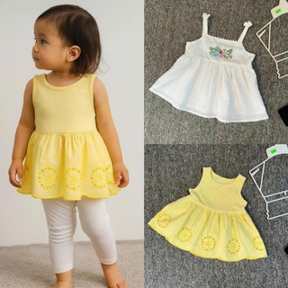  Áo kiểu cho bé gái xuất khẩu dư xịn chất thô cotton size 12m-5t vải mát mịn 