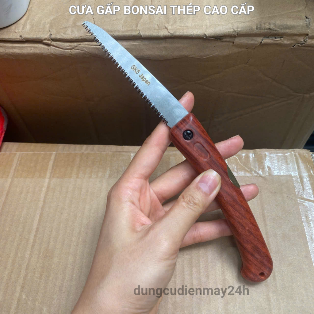  cưa gỗ mini bonsai cưa gấp gọn SK5 cắt tỉa cây cảnh dụng cụ làm bonsai làm vườn 