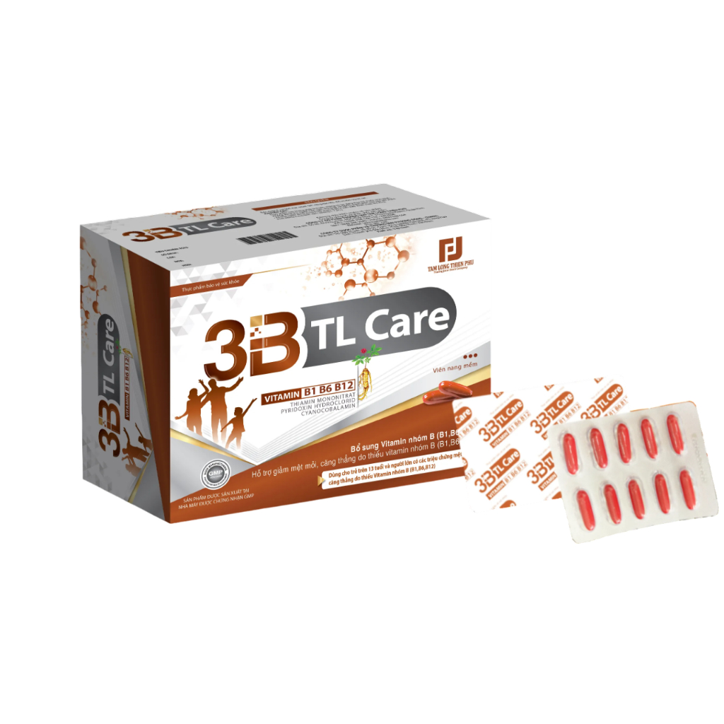 3B TL CARE Hỗ trợ bổ sung vitamin nhóm B – giảm mệt mỏi, căng thẳng