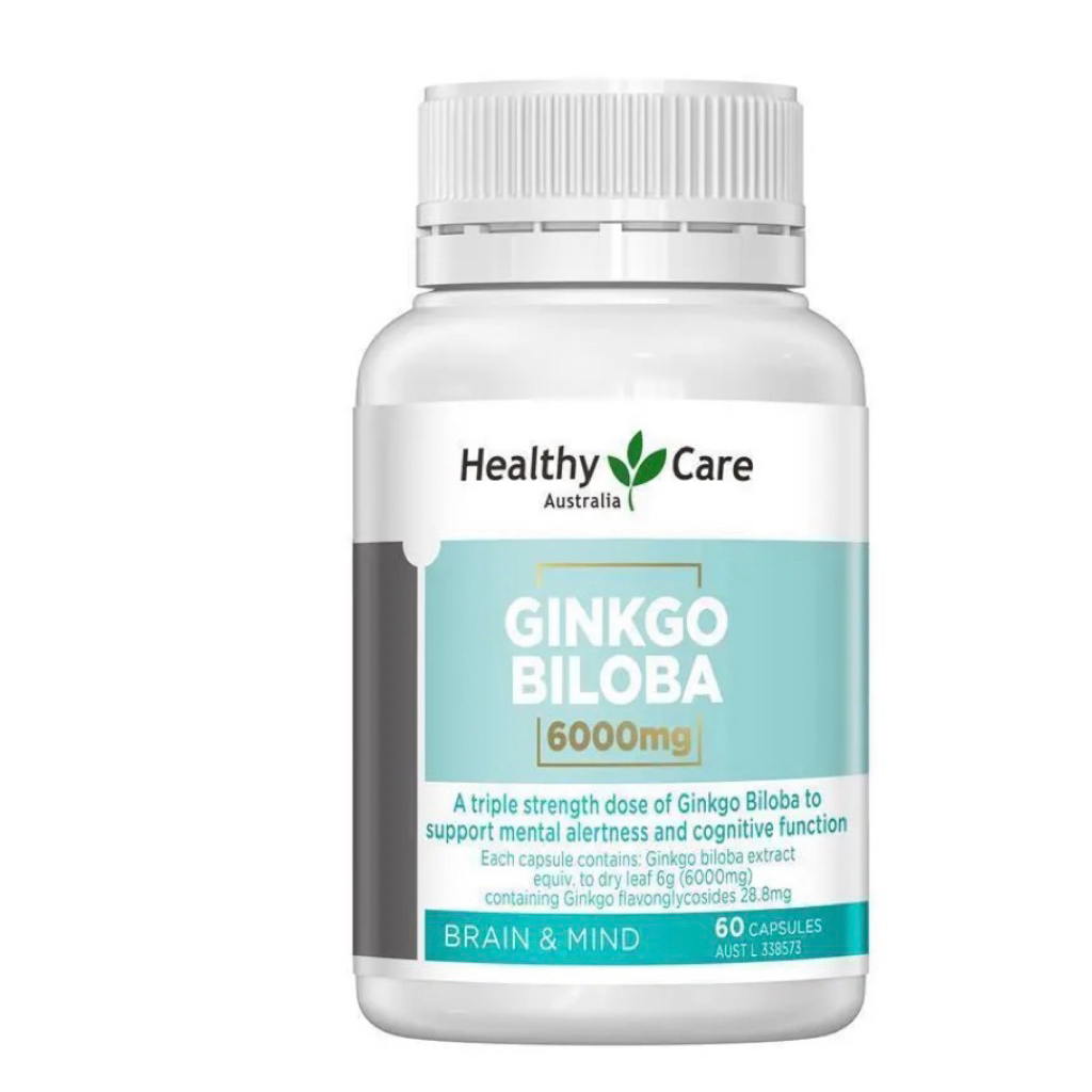 Healthy Care Ginkgo Biloba 6000mg 60 Capsules