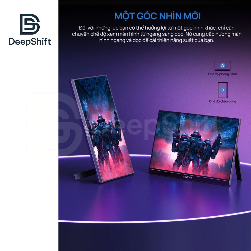 Màn Hình Di Động ARZOPA Z1FC 16.1” | 144Hz | 106% sRGB | Nhôm Hợp Kim | 780g | 2 Type-C + HDMI | BigBuy360 - bigbuy360.vn