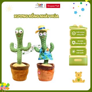  Đồ Chơi Xương Rồng Toykingdom Nhảy Múa Nhại Giọng Biết Nói 120 Bài Hát Có Đèn Sạc USB 